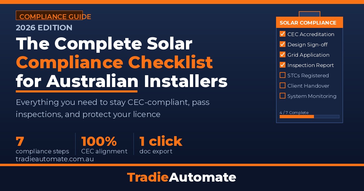 The Complete Solar Compliance Checklist for Australian Installers (2026)